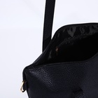Сумка-шопер женская на молнии, размер 43×13×30 см, однотонная, чёрный - Фото 10