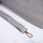 Сумка-шопер женская на молнии, размер 43×13×30 см, однотонная, серая - Фото 7