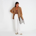 Сумка-шопер женская на молнии, размер 43×13×30 см, однотонная, серая - Фото 9