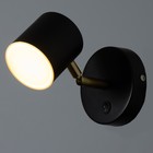 Бра «Алонсо» LED 5 Вт черно-золотой 10×7.5 см - фото 4720931
