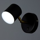 Бра «Алонсо» LED 5 Вт черно-золотой 10×7.5 см - фото 4720933