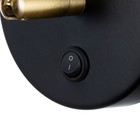 Бра «Алонсо» LED 5 Вт черно-золотой 10×7.5 см - фото 4720937