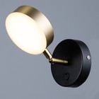 Бра "Амадис" LED 5Вт черно-золотой 10х10 см - фото 22888946