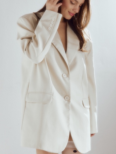 Пиджак женский MINAKU: Classic, бежевый, размер 46-48