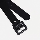 Ремень женский, ширина 3.3 см, винт, пряжка под кожу, цвет чёрный - фото 57984216