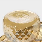 Чайник заварочный стеклянный BellaTenero «Круиз», 1 л, с бамбуковой крышкой и металлическим фильтром, цвет золотой - Фото 6