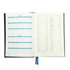 Ежедневник датированный 2024 года, A5, 168 листов в линейку, кожзам "Western", синий срез, с резинкой, синий - фото 7457924