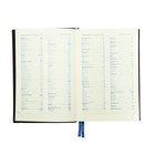 Ежедневник датированный 2024 года, A5, 168 листов в линейку, кожзам "Western", синий срез, с резинкой, синий - фото 7457925