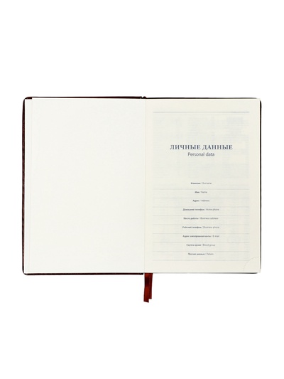 Ежедневник датированный Calligrata, А5, 2026, твёрдая обложка из искусственной кожи «Небраска», 168 листов, бордовый