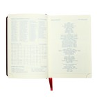 Ежедневник датированный 2024 года, A5, 168 листов в линейку, кожзам "Небраска", золотой срез, бордовый - фото 9781534