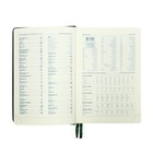Ежедневник датированный 2024 года, A5, 168 листов в линейку, кожзам "Небраска", золотой срез, зеленый - Фото 6