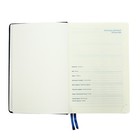 Ежедневник датированный 2024 года, A5, 168 листов в линейку, кожзам "Небраска", золотой срез, синий - Фото 4