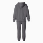 Костюм женский (толстовка и брюки), цвет тёмно-серый, размер 44 (M) 9946744