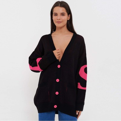 Кардиган женский, цвет чёрный, размер ONE SIZE (42-46)