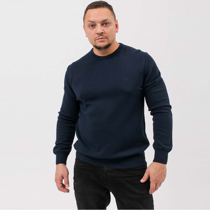 Джемпер мужской, цвет тёмно-синий, размер 58 (5XL) - Фото 1