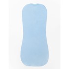 Пеленка-кокон на молнии с шапочкой, рост 56-68 см, цвет голубой - Фото 5