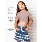 Топ для девочки с короткими рукавами Amarobaby Generation, рост 134 см, цвет пудровый - Фото 2
