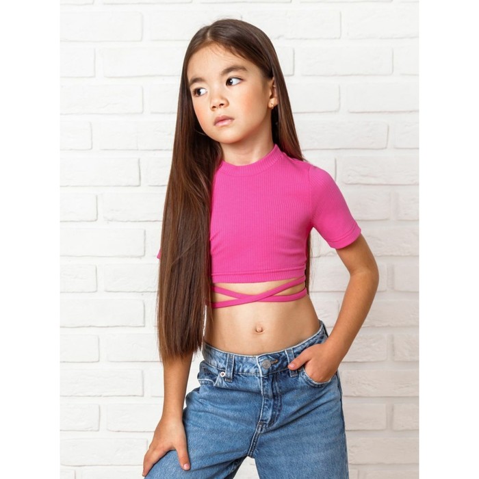 

Топ для девочки с короткими рукавами Generation, рост 134 см, цвет розовый