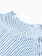 Свитер вязаный для девочки MINAKU: Cozy Winter, голубой, размер 32 (116-122 см) - Фото 11