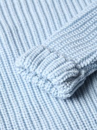 Свитер вязаный для девочки MINAKU: Cozy Winter, голубой, размер 32 (116-122 см) - Фото 12