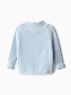 Свитер вязаный для девочки MINAKU: Cozy Winter, голубой, размер 32 (116-122 см) - Фото 14