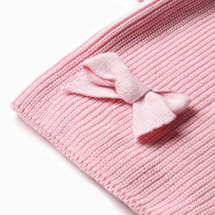 Свитер вязаный для девочки MINAKU, цвет розовый, рост 104 см - фото 1907860354