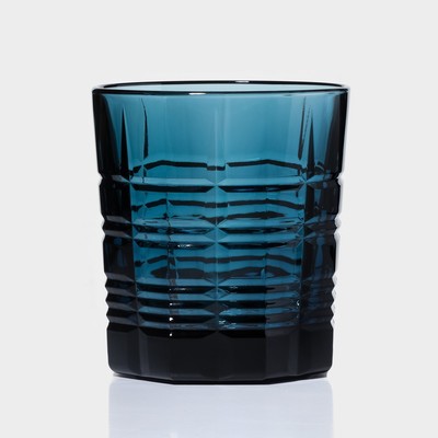 Стакан низкий стеклянный «Даллас», 300 мл, цвет лондон топаз