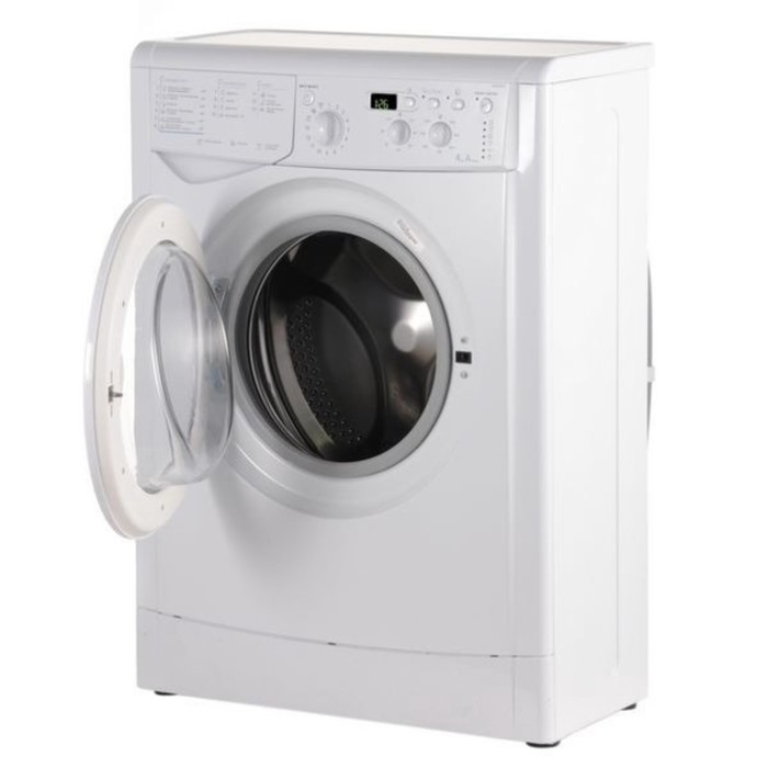 Стиральная машина Indesit MyTime EWUD 4105 BK CIS, класс А, 1000 об/мин, до 4 кг, белая - фото 51438402