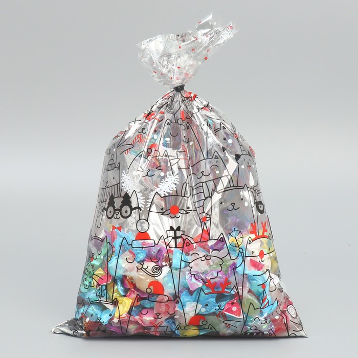 Пакет пластиковый «Киса», 20 × 30 см - Фото 1