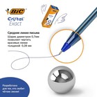 Ручка шариковая BIC "Cristal Exact", 0.7 мм, чернила синие, корпус тонированный, средняя линия письма - Фото 4