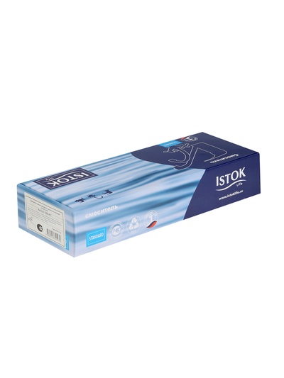 Смеситель для ванны Istok life Standard=0402.417, двухвентильный, с длинным изливом, хром