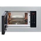 Встраиваемая микроволновая печь Indesit MWI 120 GX, 800 Вт, 20 л, гриль, серебристо-чёрная - фото 51363171 Встраиваемая микроволновая печь Indesit MWI 120 GX, 800 Вт, 20 л, гриль, серебристо-чёрная - фото 51363171