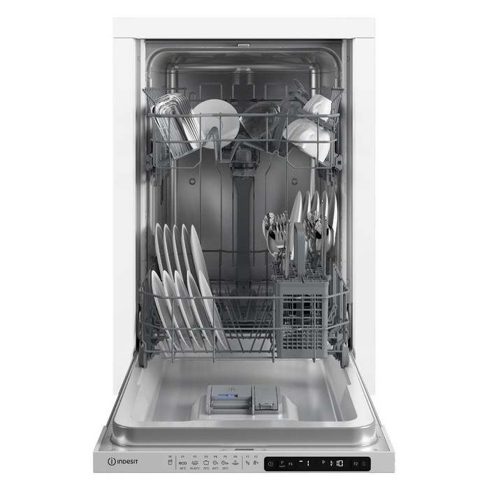 Посудомоечная машина Indesit DIS 1C69 B, встраиваемая, класс А, 10 комплектов, 6 программ