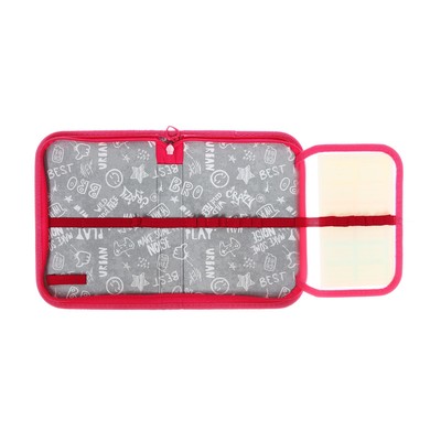 Пенал 1 секция 130 х 190 х 30 мм, с откидной планкой, ПКК 07-19, Lucky dog, ламинированный картон, с эффектом 3D