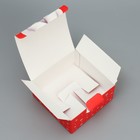 Коробка складная «Новогодний мишка», 15 х 15 х 7 см, Новый год - Фото 3