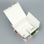 Коробка складная «Новогодняя», 15 × 15 × 7 см - Фото 3