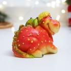 Фигура "Дракончик с цветочком" красная, 7,5х6х6см - фото 22964208