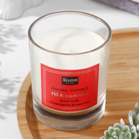 Свеча ароматическая "Aroma Candle", инжир и черная смородина, 8х9 см