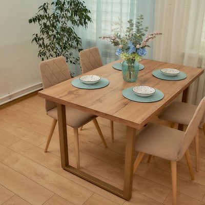Стул обеденный Polini Home Rio SD, цвет бежевый-натуральный