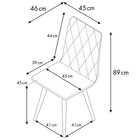 Стул обеденный Polini Home Rio SD, цвет мятный-натуральный - Фото 10