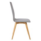 Стул обеденный Polini Home Rio SD, цвет светло-серый-натуральный - Фото 3
