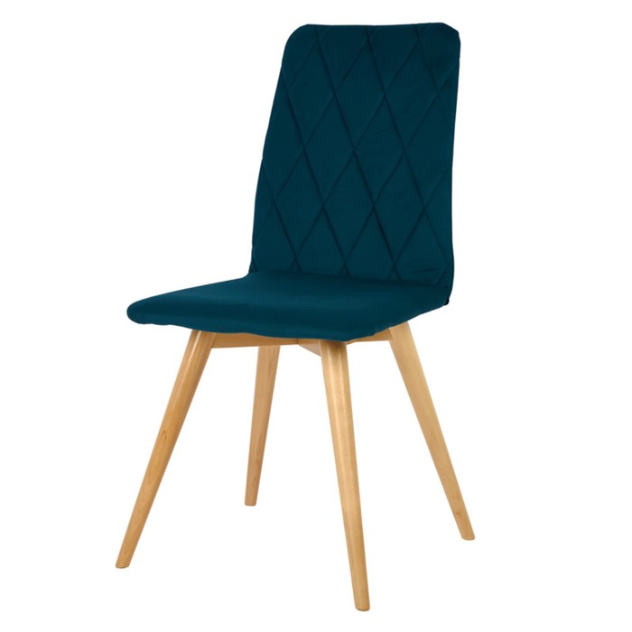 Стул обеденный Polini Home Rio SD, цвет тёмно-бирюзовый-натуральный - Фото 1