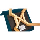 Стул обеденный Polini Home Rio SD, цвет тёмно-бирюзовый-натуральный - Фото 6