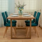 Стул обеденный Polini Home Rio SD, цвет тёмно-бирюзовый-натуральный - Фото 8