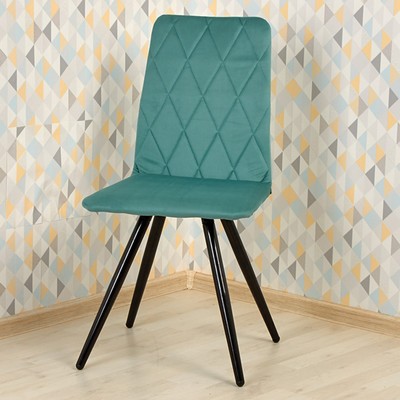 Стул обеденный Polini Home Rio SM, цвет мятный-чёрный