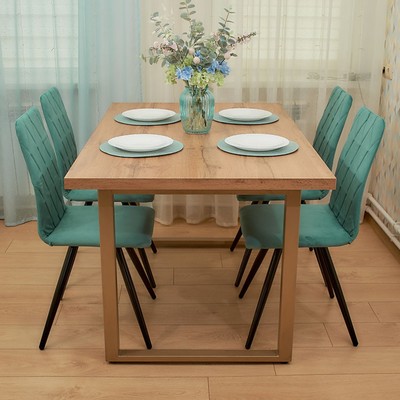Стул обеденный Polini Home Rio SM, цвет мятный-чёрный