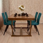 Стул обеденный Polini Home Rio SM, цвет тёмно-бирюзовый-чёрный - Фото 8