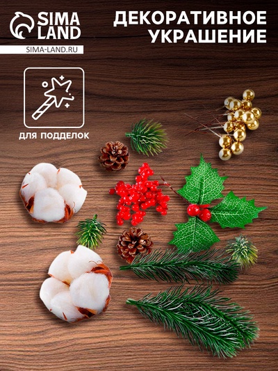 Набор для творчества «Материалы для зимних поделок. Шишки, веточки»