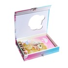 Записная книжка в подарочной коробке, на замочке, А6, 50 листов, линия "Мишка", МИКС 9656429