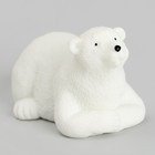 Миниатюра кукольная «Белый медведь», набор 3 шт., размер 1 шт. — 2,5 × 2 × 3,5 см - фото 7493076
